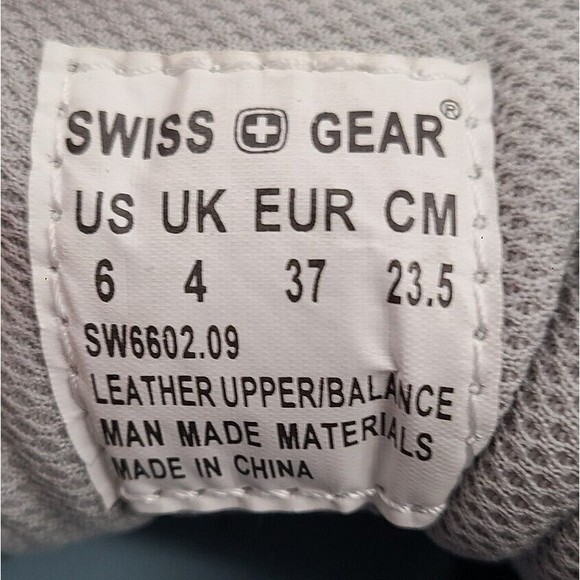 Women's Swiss Gear Size 6 Grey/Blue Suede Athletic Hiking Shoe‎ SW6602.09 - Picture 8 of 8